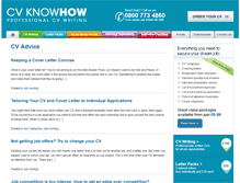 Tablet Screenshot of cvadvice.net